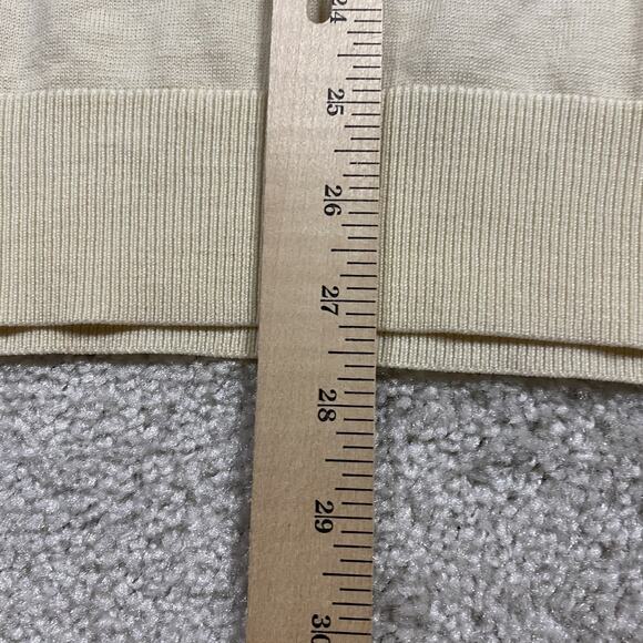 Uniqlo Sweater Mens L Extra Fine Merino Wool V Neck Pullover Lightweight Preppy - Picture 5 of 6